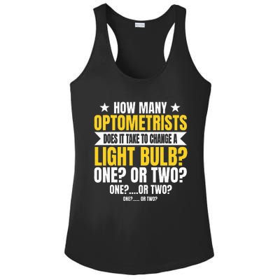 Optometrists Eye Optician Ophthalmologist Optometry Doctor Ladies PosiCharge Competitor Racerback Tank