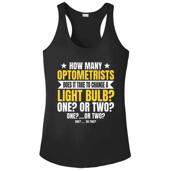 Optometrists Eye Optician Ophthalmologist Optometry Doctor Ladies PosiCharge Competitor Racerback Tank