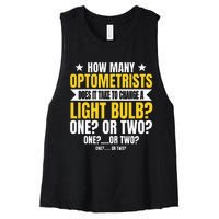 Optometrists Eye Optician Ophthalmologist Optometry Doctor Women's Racerback Cropped Tank