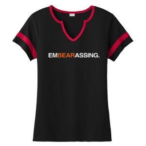 Obvious Embearassing Ladies Halftime Notch Neck Tee