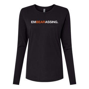 Obvious Embearassing Womens Cotton Relaxed Long Sleeve T-Shirt