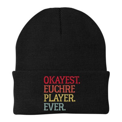 Okayest Euchre Player Ever Funny Euchre Card Game Beanie