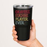 Okayest Euchre Player Ever Funny Euchre Card Game Tumbler