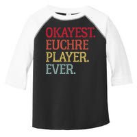 Okayest Euchre Player Ever Funny Euchre Card Game Toddler Fine Jersey T-Shirt
