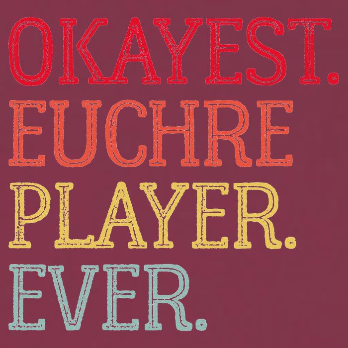 Okayest Euchre Player Ever Funny Euchre Card Game 16oz Travel Tumbler