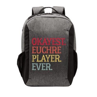 Okayest Euchre Player Ever Funny Euchre Card Game Vector Backpack