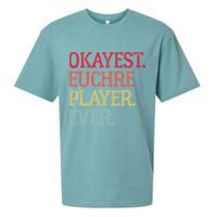 Okayest Euchre Player Ever Funny Euchre Card Game Sueded Cloud Jersey T-Shirt
