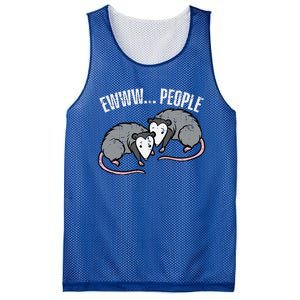 Opossums Ewww People Funny Possum Introvert Mesh Reversible Basketball Jersey Tank