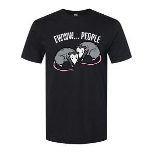 Opossums Ewww People Funny Possum Introvert Softstyle CVC T-Shirt