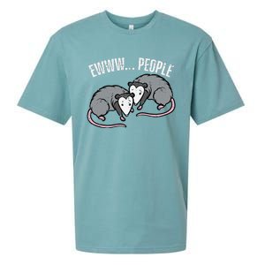 Opossums Ewww People Funny Possum Introvert Sueded Cloud Jersey T-Shirt