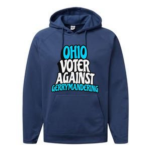 Ohio Election Reform Stop Gerrymandering In Ohio Performance Fleece Hoodie