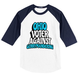 Ohio Election Reform Stop Gerrymandering In Ohio Baseball Sleeve Shirt