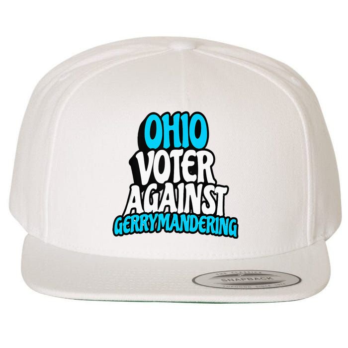 Ohio Election Reform Stop Gerrymandering In Ohio Wool Snapback Cap