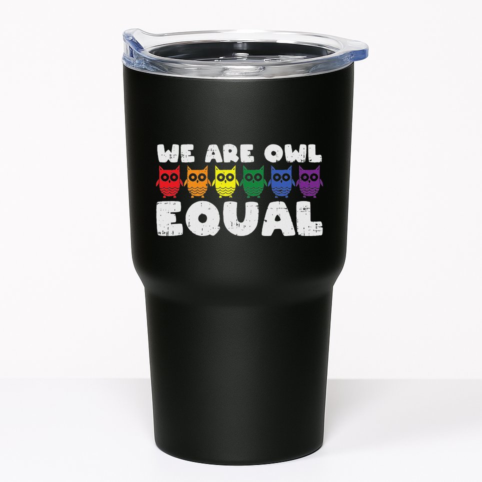 Owl Equal Rainbow Cute Equalty Lgbt Animal Gift Tumbler