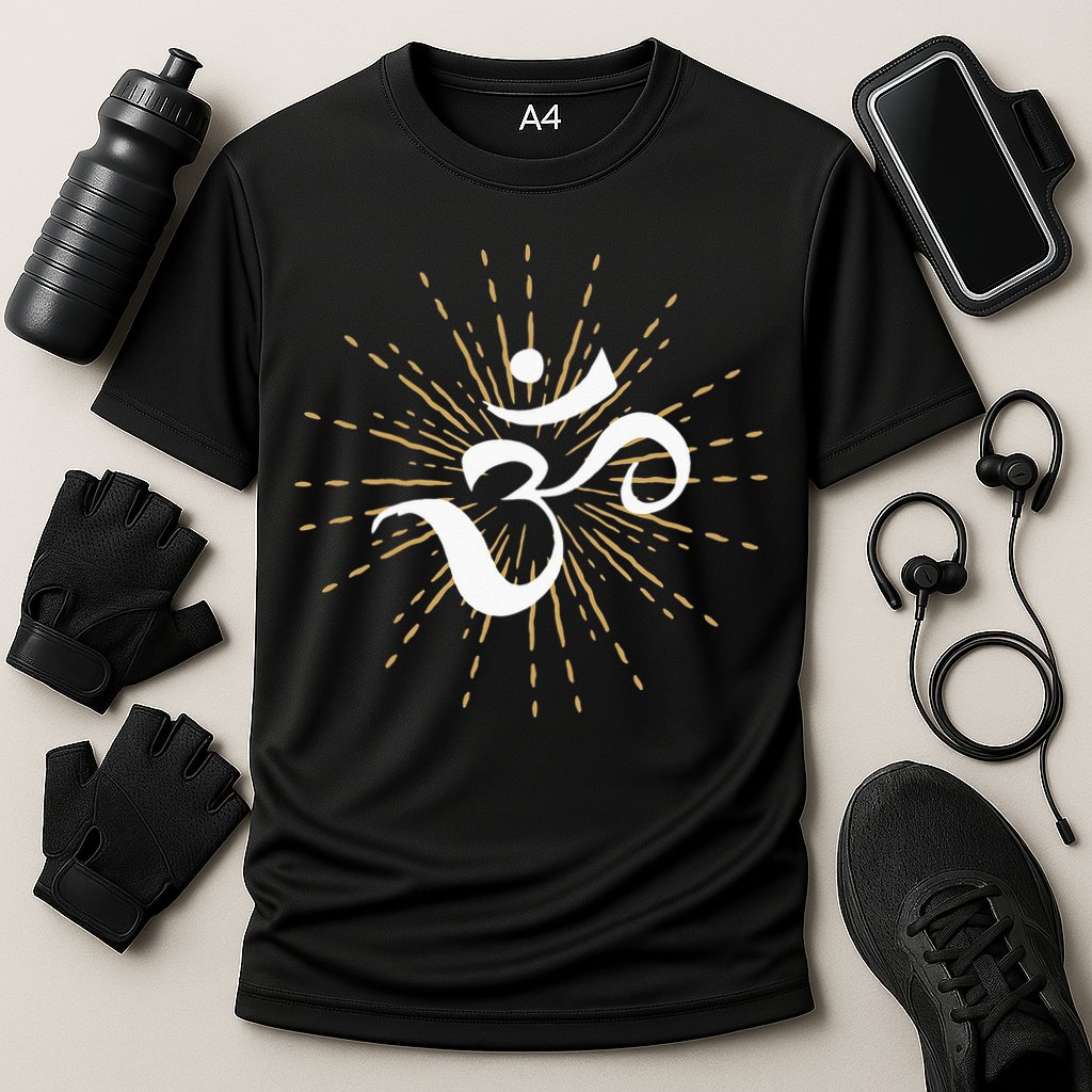 Om Energy Symbol Chakra Mantra Meditation Yoga Cooling Performance Crew T-Shirt