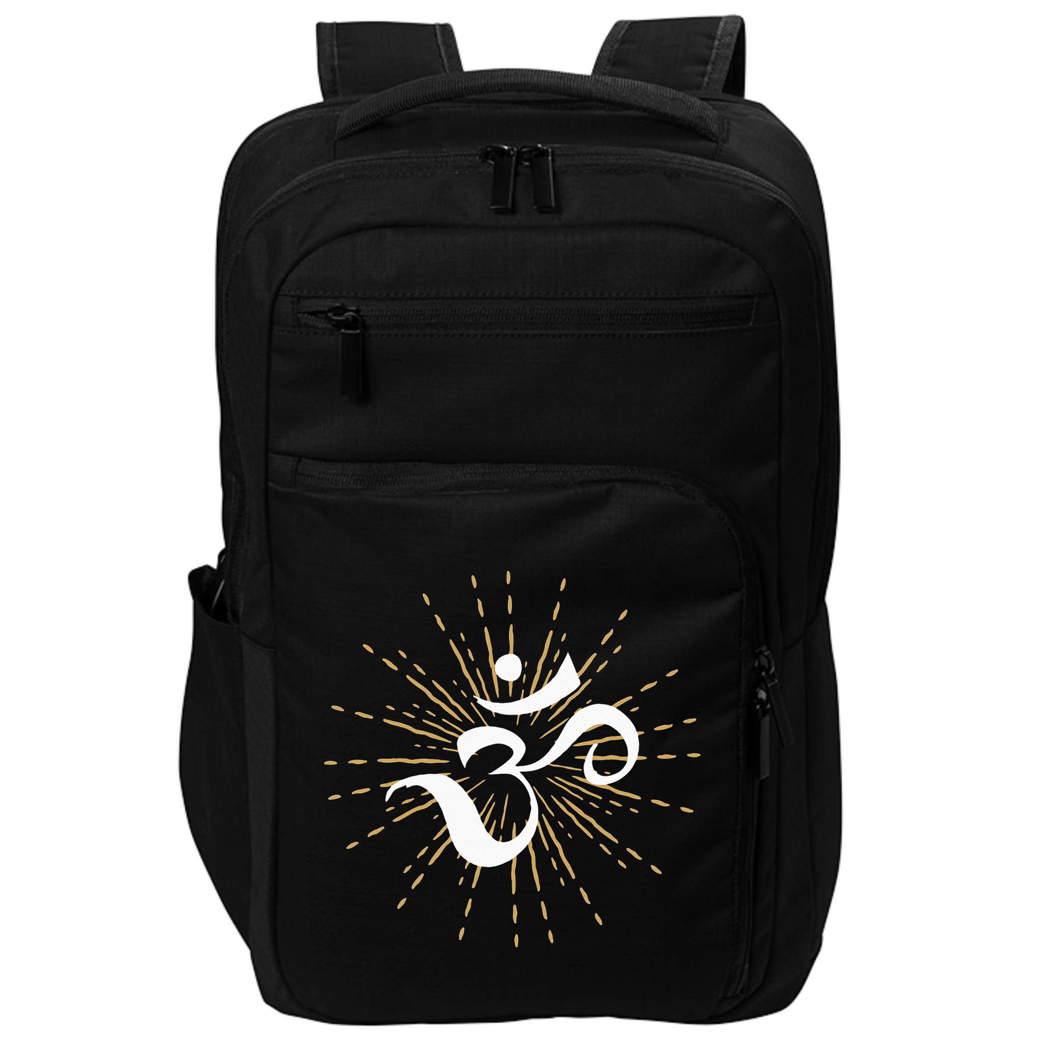 Om Energy Symbol Chakra Mantra Meditation Yoga Impact Tech Backpack