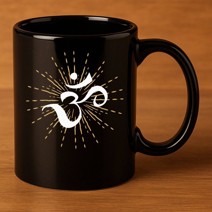Om Energy Symbol Chakra Mantra Meditation Yoga 11oz C Handle Ceramic Mug