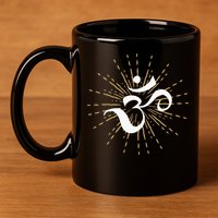 Om Energy Symbol Chakra Mantra Meditation Yoga 11oz C Handle Ceramic Mug
