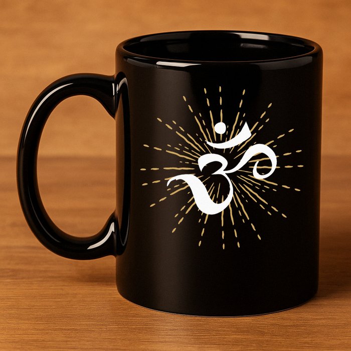 Om Energy Symbol Chakra Mantra Meditation Yoga 11oz C Handle Ceramic Mug