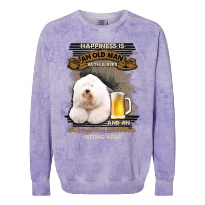 Old English Sheepdog Sitting Near Gift For You Gift Colorblast Crewneck Sweatshirt