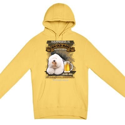 Old English Sheepdog Sitting Near Gift For You Gift Premium Pullover Hoodie