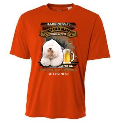 Old English Sheepdog Sitting Near Gift For You Gift Cooling Performance Crew T-Shirt