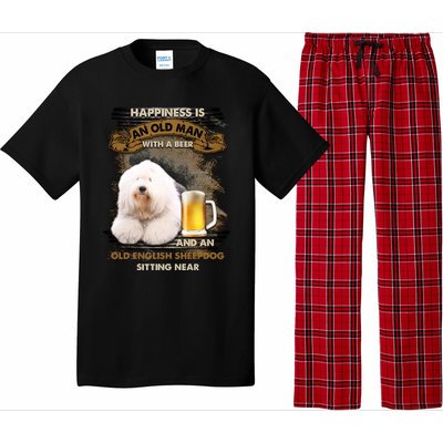 Old English Sheepdog Sitting Near Gift For You Gift Pajama Set