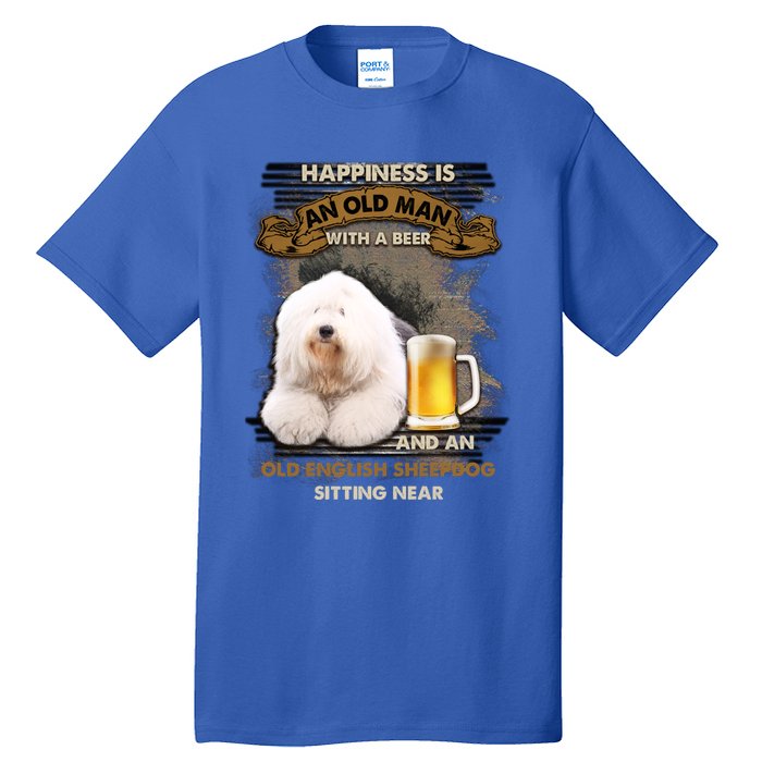 Old English Sheepdog Sitting Near Gift For You Gift Tall T-Shirt