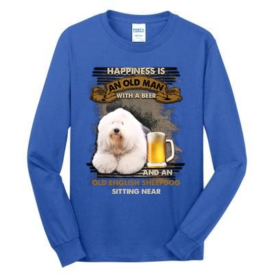 Old English Sheepdog Sitting Near Gift For You Gift Tall Long Sleeve T-Shirt