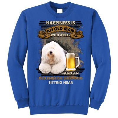 Old English Sheepdog Sitting Near Gift For You Gift Tall Sweatshirt