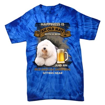 Old English Sheepdog Sitting Near Gift For You Gift Tie-Dye T-Shirt