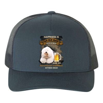 Old English Sheepdog Sitting Near Gift For You Gift Yupoong Adult 5-Panel Trucker Hat