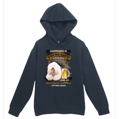 Old English Sheepdog Sitting Near Gift For You Gift Urban Pullover Hoodie