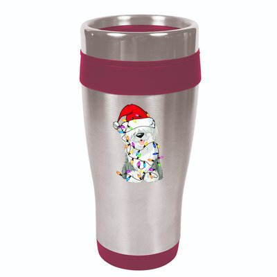 Old English Sheepdog Dog Light Decor Christmas Dog 16oz Travel Tumbler