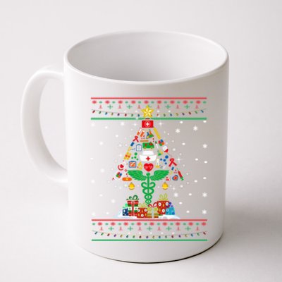 Ob Er School Nicu L And D Nurse Ugly Christmas Tree Sweater Gift Coffee Mug