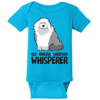 Old English Sheepdog Whisperer Cute Sheepdog Gift Baby Bodysuit