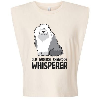 Old English Sheepdog Whisperer Cute Sheepdog Gift Garment-Dyed Women's Muscle Tee