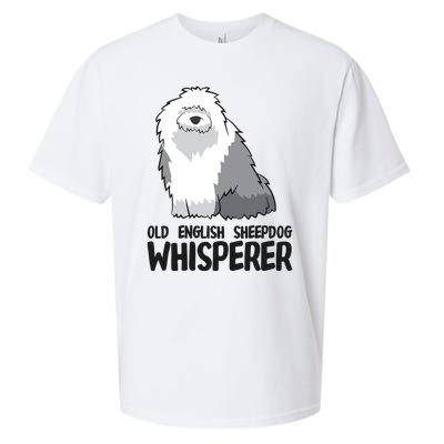 Old English Sheepdog Whisperer Cute Sheepdog Gift Sueded Cloud Jersey T-Shirt