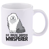 Old English Sheepdog Whisperer Cute Sheepdog Gift 11oz C Handle Ceramic Mug