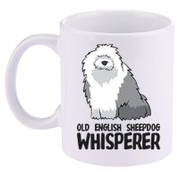 Old English Sheepdog Whisperer Cute Sheepdog Gift 11oz C Handle Ceramic Mug