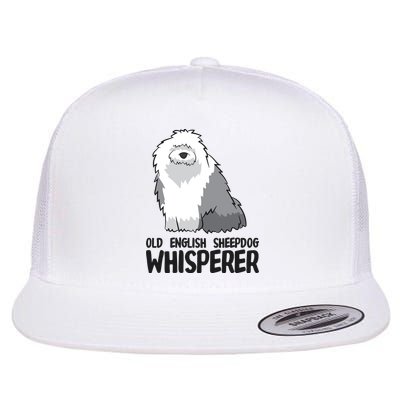 Old English Sheepdog Whisperer Cute Sheepdog Gift Flatbill Hat