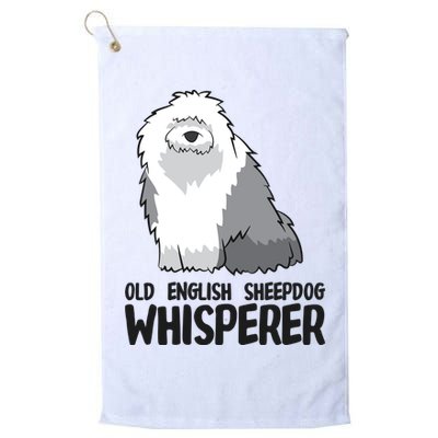 Old English Sheepdog Whisperer Cute Sheepdog Gift Golf Towel