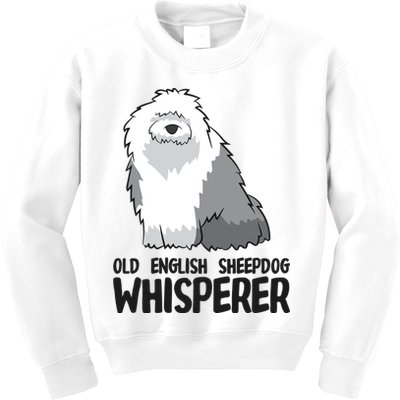 Old English Sheepdog Whisperer Cute Sheepdog Gift Kids Sweatshirt