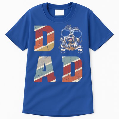 Old English Sheepdog Dad Cool For Dog Dad Retro Vintage Funny Gift Tall T-Shirt