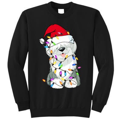 Old English Sheepdog Dog Light Decor Christmas Dog Lovers Long Sleeve TShirt Sweatshirt