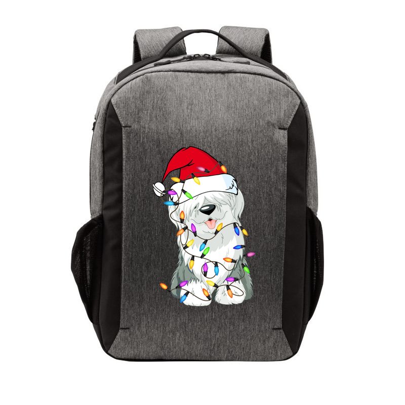 Old English Sheepdog Dog Light Decor Christmas Dog Lovers Long Sleeve TShirt Vector Backpack