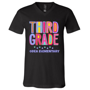 ODEA ELEMENTARY THIRD GRADE V-Neck T-Shirt