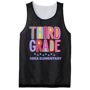 ODEA ELEMENTARY THIRD GRADE Mesh Reversible Basketball Jersey Tank