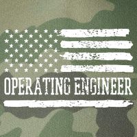 Operating Engineer USA Flag Legacy Tie Dye Trucker Hat