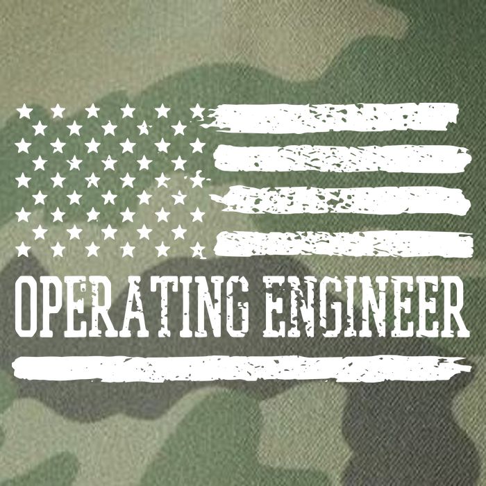 Operating Engineer USA Flag Legacy Tie Dye Trucker Hat